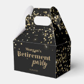 Ballotins Black Gold confetti Retirement party Custom  (Verso)