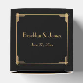 Ballotins Black Great Gatsby Art Déco Mariage Faveur Boxes (Haut)