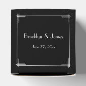 Ballotins Black Great Gatsby Art Déco Mariage Faveur Boxes (Haut)