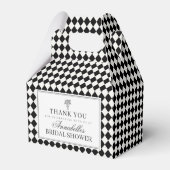 Ballotins Black Harlequin Checkered Bridal Shower (Arrière)