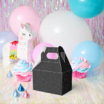 Ballotins Black Leather Texture Finish Pattern Gable<br><div class="desc">Present your treats in style with these black gable favor boxes featuring a leather-texture finish and subtle patterned design. Durable and elegant,  they’re perfect for weddings,  parties,  or special occasions,  adding a sophisticated touch to any gift or favor. Their classic gable shape makes them both practical and visually appealing.</div>