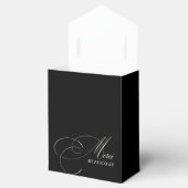 Ballotins Black Merci Beaucoup Elegant Merci de calligraphie (Ouvert)