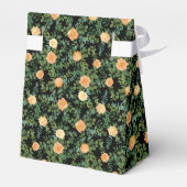 Ballotins Black & Peach Mariage Floral moderne (Arrière)