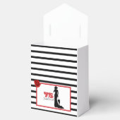 Ballotins Black Red Elegant 75e MERCI de fête d'anniversaire (Ouvert)