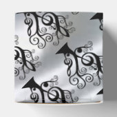 Ballotins Black & Silver Music Treble Clef Tree boîte à cube (Haut)