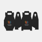 Ballotins Black Simple Business Logo Entreprise Cadeau (Déplié)