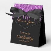 Ballotins Black violet parties scintillant anniversaire merc (Verso)