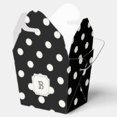 Ballotins Black & White Big Pois Chic Monogram Party (Ouvert)