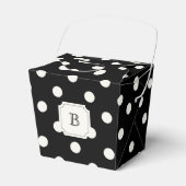 Ballotins Black & White Big Pois Chic Monogram Party (Verso)