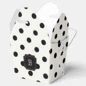 Ballotins Black & White Big Pois Chic Monogram Party (Ouvert)