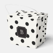 Ballotins Black & White Big Pois Chic Monogram Party (Arrière)