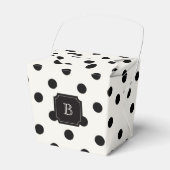 Ballotins Black & White Big Pois Chic Monogram Party (Verso)