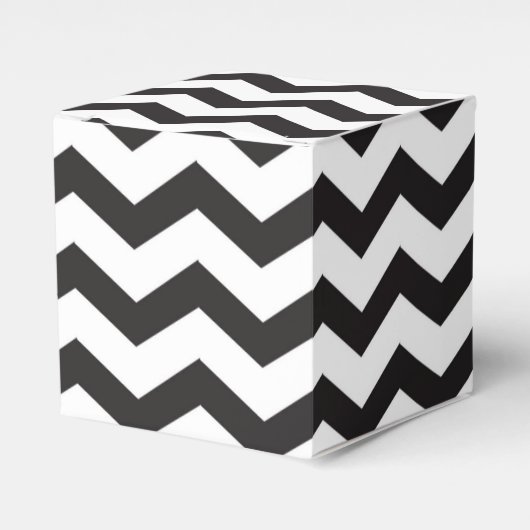 Ballotins Black & White Chevron Modern Party Favoriser les b (Verso)