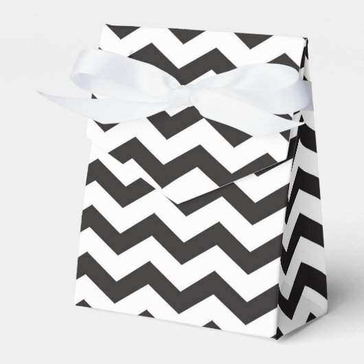 Ballotins Black & White Chevron Modern Party Favoriser les b (Verso)