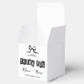 Ballotins Black & White Hand Drawn Bow Sketch Wedding (Ouvert)