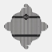 Ballotins Black White Stripe Black Quatrefoil 3 Monogramme (Déplié)
