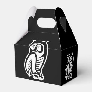Ballotins Blanc de symbole de hibou