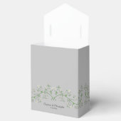 Ballotins Blanc Flower Vine gris foncé Ballotin (Ouvert)