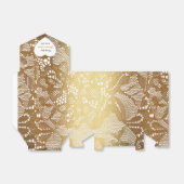 Ballotins Blanc Golden Glam Lace Mariage Favoriser Merci (Déplié)