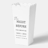 Ballotins Blanc moderne la nuit avant le dîner de répétition (Recto)