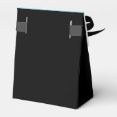 Ballotins Blanc noir et Mariage bleu Turquoise (Arrière)