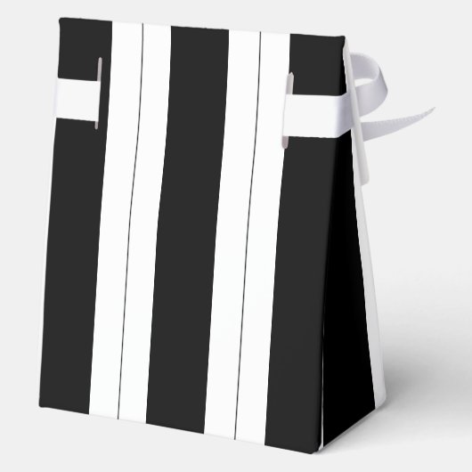 Ballotins Blancs noir rétro rayures d'anniversaire faveurs p (Verso)