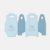 Ballotins Bleu 1er anniversaire baptême bébé garçon Ballotin (Déplié)