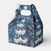 Ballotins Bleu Blanc Arbre de Noël Boîte cadeau de vacances (Arrière)