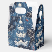 Ballotins Bleu Blanc Arbre de Noël Boîte cadeau de vacances (Ouvert)