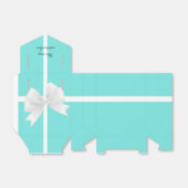 Ballotins Bleu & Blanc Bow Elégant Party Favoriser Boxes (Déplié)