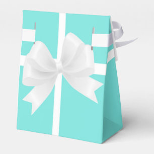 Ballotins Bleu & Blanc Bow Elégant Party Favoriser Boxes