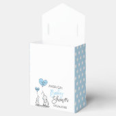 Ballotins Bleu Blanc Polka Dot Elephant Baby shower garçon (Ouvert)