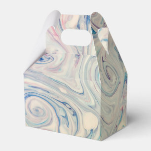 Ballotins Bleu blanc rose moderne Fluid Marbling Art Abstrai
