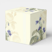 Ballotins Bleu botanique vintage et Mariage d'ivoire (Arrière)