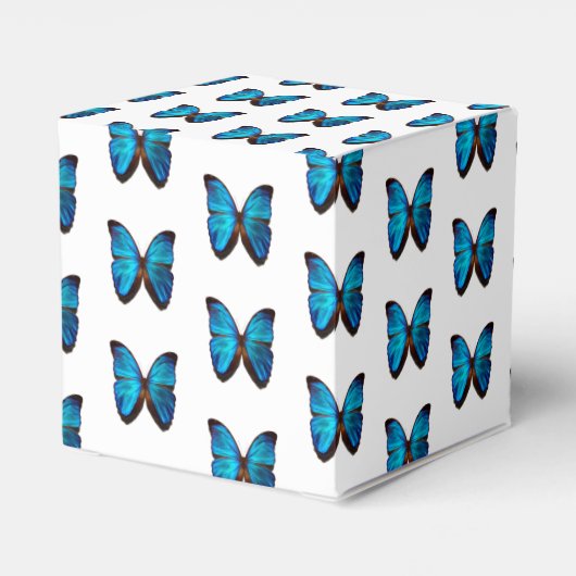 Ballotins Bleu Butterfly Faveurs Cadeau/boîte de fête (Arrière)