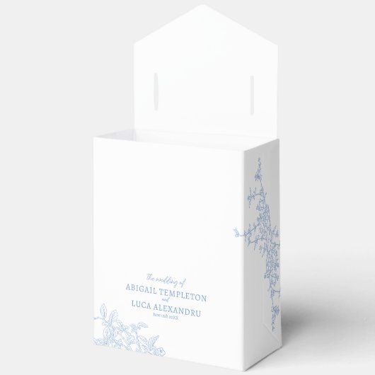 Ballotins Bleu Chinoiserie Toile de Jouy Mariage (Ouvrir)