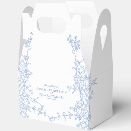 Ballotins Bleu Chinoiserie Toile de Jouy Mariage (Ouvrir)