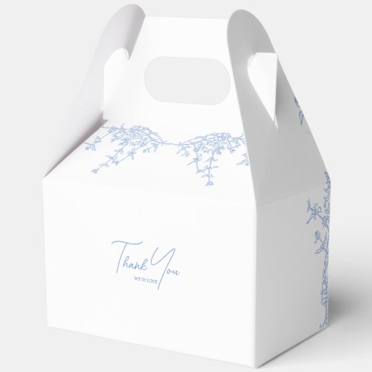 Ballotins Bleu Chinoiserie Toile de Jouy Mariage (Verso)