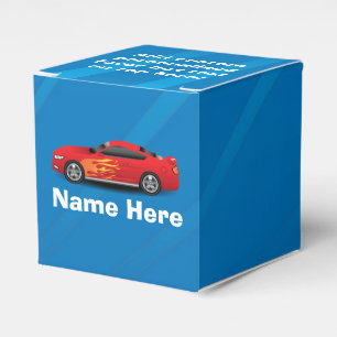 Ballotins Bleu clair avec Red Sports Voitures Flames Enfants