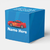 Ballotins Bleu clair avec Red Sports Voitures Flames Enfants (Arrière)