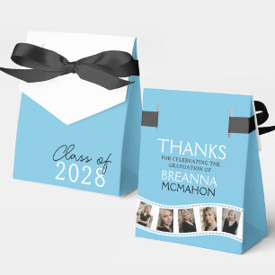 Ballotins Bleu clair et blanc Collage photo bande