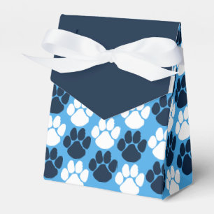 Ballotins Bleu clair et Marine répétition Pawprint cadeau ca