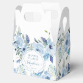 Ballotins Bleu clair fleuri bébé garçon douche bonbon ballot (Ouvert)