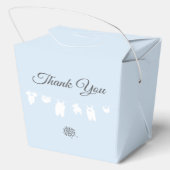 Ballotins Bleu clair Moderne Baby Boy douche (Verso)