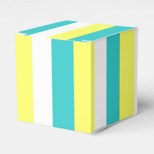 Ballotins Bleu d'Aqua, jaune citron et blanc
