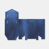 Ballotins Bleu Décoratif Moderne Mariage Favor Box (Déplié)