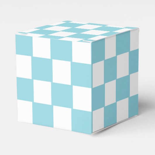 Ballotins Bleu d'Œuf de Robin avec Motif Carré Blanc Classiq (Verso)