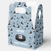 Ballotins Bleu Dusty Bâton de hockey sur glace, Patins Puck (Ouvert)