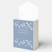 Ballotins Bleu Dusty Fête des mariées papillon blanc marguer (Ouvert)
