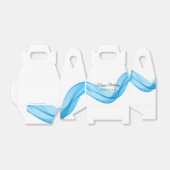 Ballotins Bleu Écharpe Anniversaire ou Mariage Favor Box (Déplié)